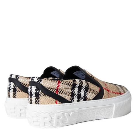 ladies burberry trainers|burberry slip on sneakers women's.